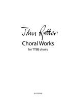Rutter, John: John Rutter Choral Works for TTBB choirs Product Image