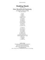 Felix Mendelssohn Bartholdy: Wedding March Product Image