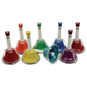 Percussion Workshop set of 8 colour combi hand bells