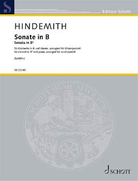 Hindemith, P: Sonate in B