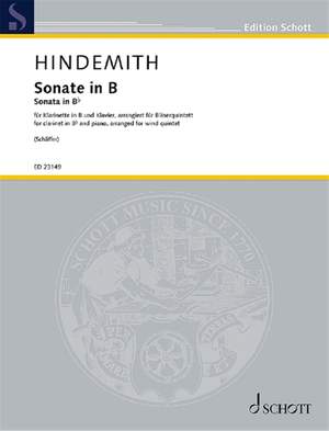 Hindemith, P: Sonate in B