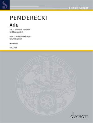 Penderecki, K: Aria