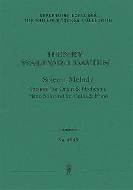 Walford Davies, Henry: Solemn Melody