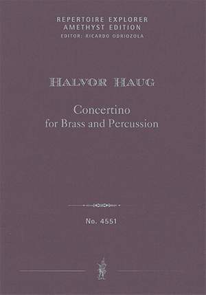 Haug, Halvor: Concertino for Brass and Percussion