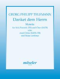 Telemann, G P: O give thanks to the Lord, for he is good