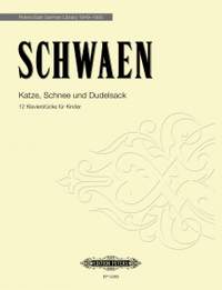 Schwaen, K: Katze, Schnee und Dudelsack