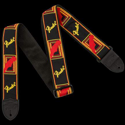 2' Mono Strap Black/Yellow/Red