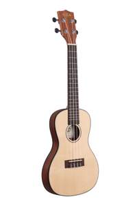 Kala Solid Spruce Travel Concert Rosewood
