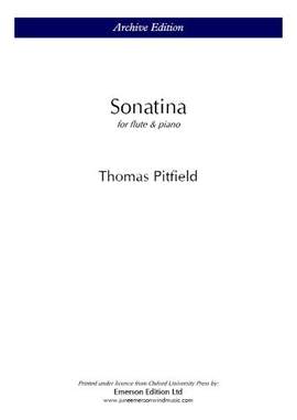 Pitfield, Thomas: Sonatina