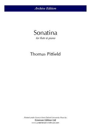 Pitfield, Thomas: Sonatina
