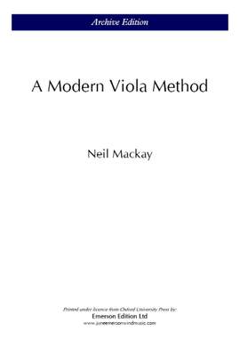 Mackay, Neil: A Modern Viola Method