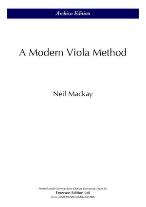 Mackay, Neil: A Modern Viola Method