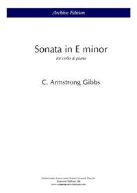 Gibbs, Cecil Armstrong: Sonata In E Minor Op.132