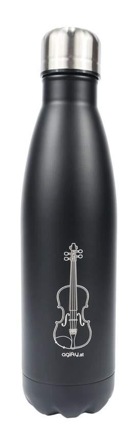 Thermo drink bottle: violin