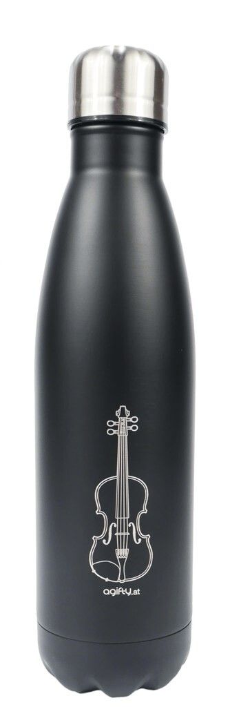 Thermo drink bottle: violin