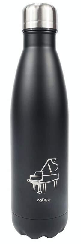 Thermo drink bottle: grand piano