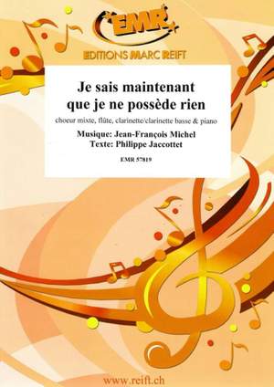 Jean-François Michel_Philippe Jaccottet: Je sais maintenant que je ne possède rien