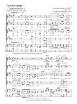 Johannes Brahms: Fünf Gesänge Op.104 Product Image