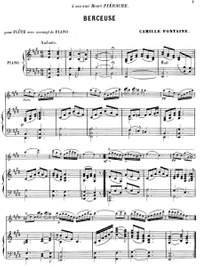 Fontaine, Camille: Berceuse for flute and piano