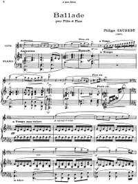 Gaubert, Philippe: Ballade for flute and piano