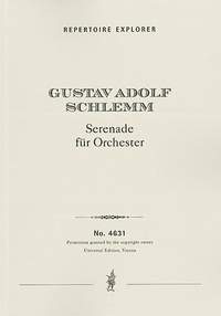 Schlemm, Gustav Adolf: Serenade for orchestra