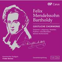 Mendelssohn: Sacred Choral Works - Carus: CAR83049 - 14 CDs | Presto Music