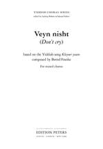 Franke, Bernd: Veyn nisht (after Kleyner yosem) Product Image
