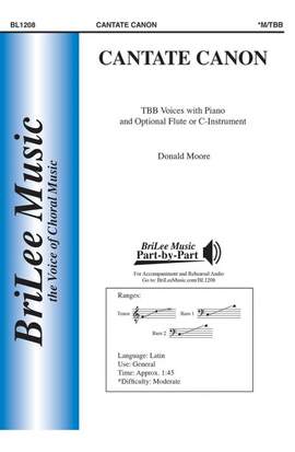 Moore, D: Cantate Canon F major