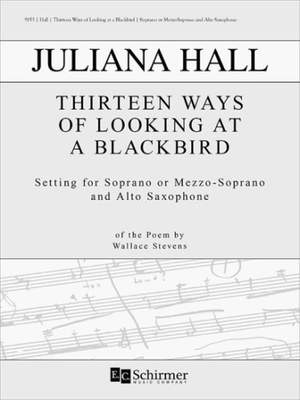 Juliana Hall: Thirteen Ways of Looking at a Blackbird