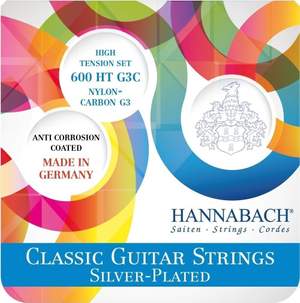 Hannabach Strings for classic guitar 600 G3C  G3 CARBON Set