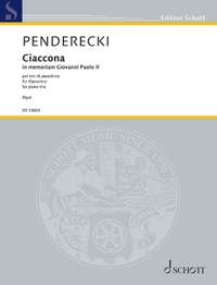 Penderecki, K: Ciaccona - In memoriam Giovanni Paolo II