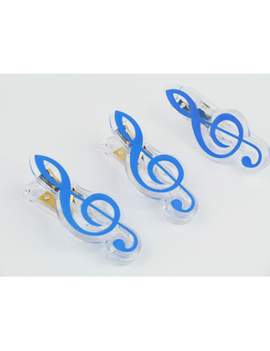 Clip g-clef blue 7cm