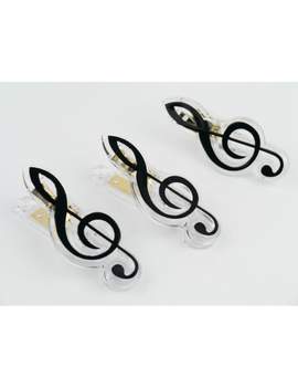 Clip g-clef black 7cm