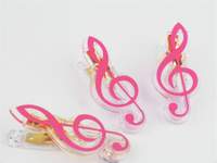 Clip g-clef pink 7cm