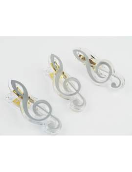 Clip g-clef silver 7cm