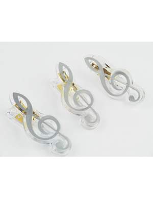 Clip g-clef silver 7cm