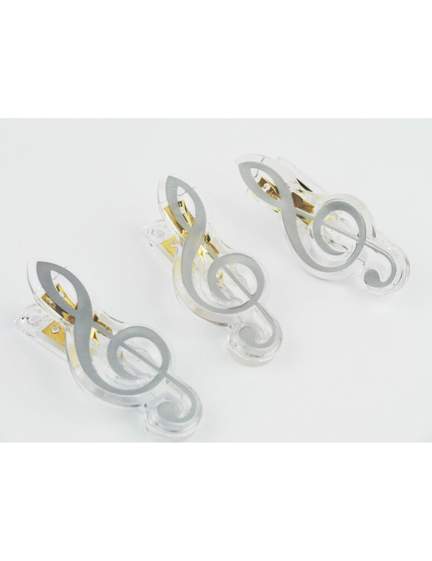 Clip g-clef silver 7cm