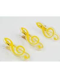 Clip g-clef yellow 7cm