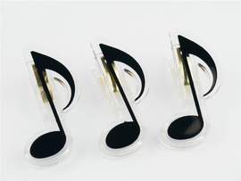 Clip quaver black 7cm