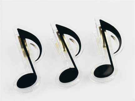 Clip quaver black 7cm
