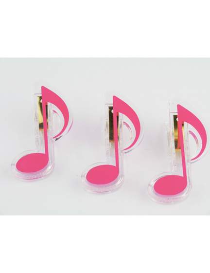 Clip quaver pink 7cm
