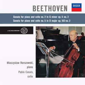 Beethoven: Cello Sonata No. 2 in G Minor, Op. 5 No. 2; Cello Sonata No. 5 in D Major, Op. 102 No. 2