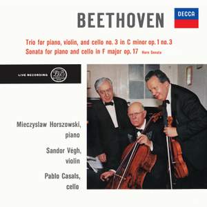 Beethoven: Piano Trio No. 3 in C Minor, Op. 1 No. 3; Cello Sonata in F Major, Op. 17
