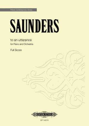 Saunders, Rebecca: to an utterance