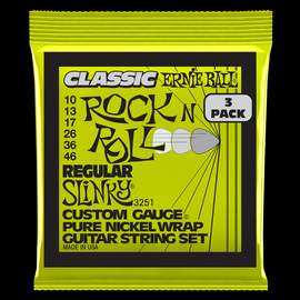 Ernie Ball: Classic Rock & Roll Regular Slinky (3 Set Pack)