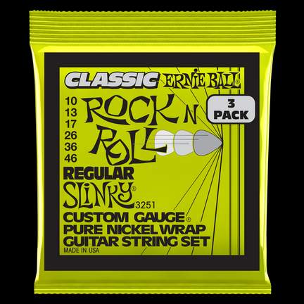 Ernie Ball: Classic Rock & Roll Regular Slinky (3 Set Pack)