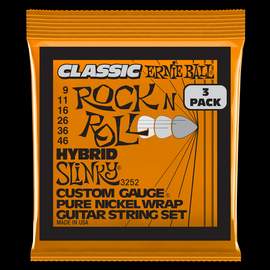 Ernie Ball: Classic Rock & Roll Hybrid Slinky (3 Set Pack)