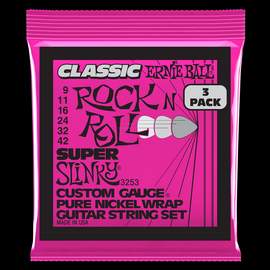 Ernie Ball: Classic Rock & Roll Super Slinky (3 Set Pack)