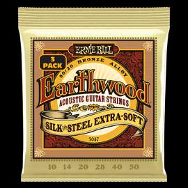 Ernie Ball Earthwood 80/20 Bronze Silk & Steel (3 Set Pack)
