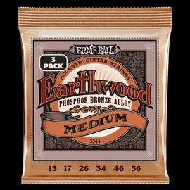 Ernie Ball: Earthwood Phosphor Bronze (3 Set Pack)
